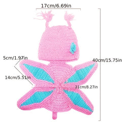 Butterfly Hand Knitted Costume Crochet Infant Baby Newborn Photography Props