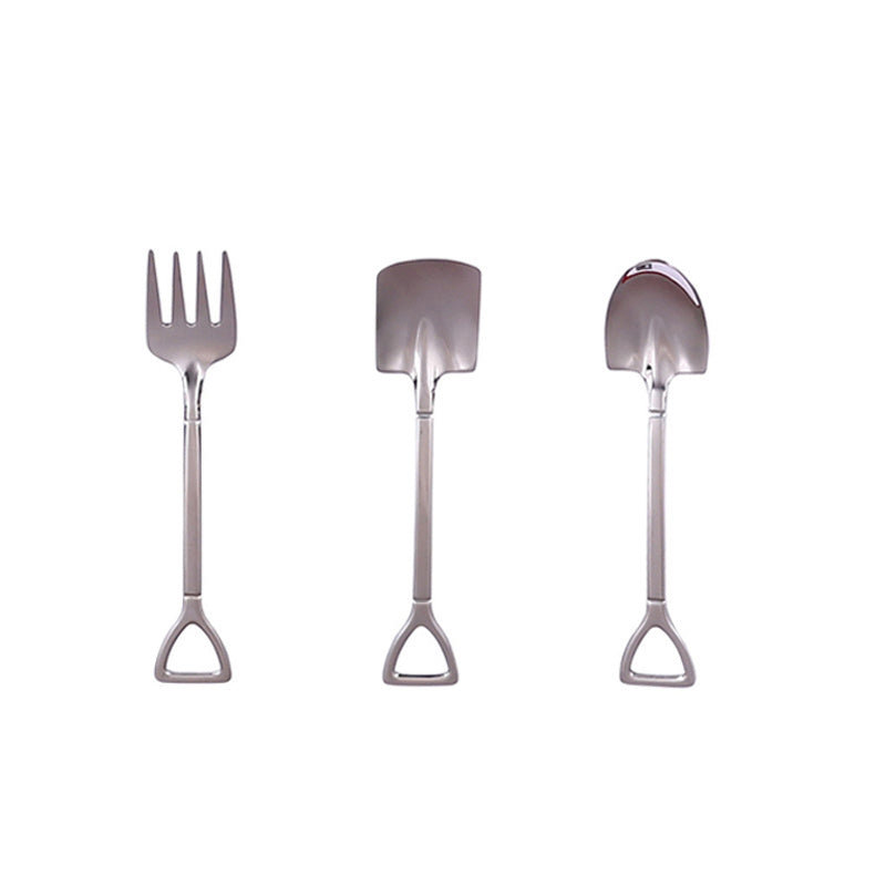3pcs Stainless Steel Shovel Spoons Set Kitchen Supplies