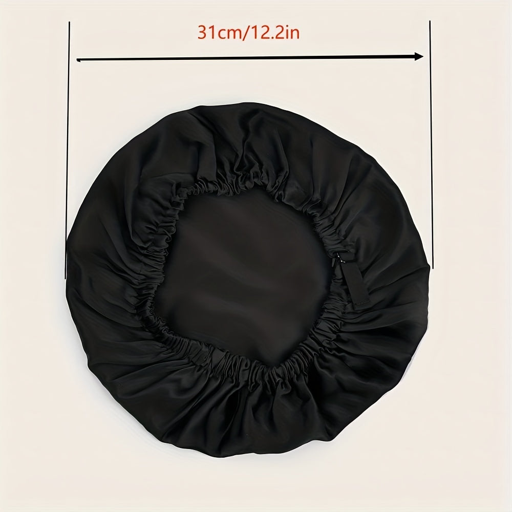 Silk Double Layer Bonnet Soft Elastic Hair Bonnet