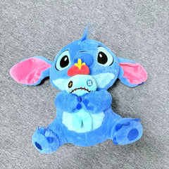 Stitch & Scrump Plush Hugging Doll Soft Toy w/ Red Bow Tie - Home Decor & Gift