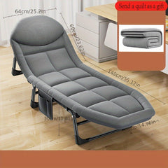 Portable Folding Bed Single Sleeping Bed with Blanket