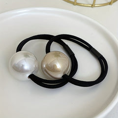Vintage Faux Pearl Hair Tie Elastic Ponytail Holder