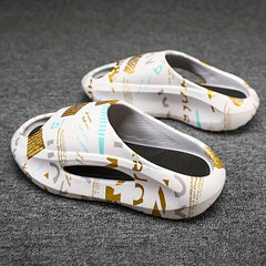 Men's Non Slip Slides Lightweight Open Toe Quick Dry Slippers