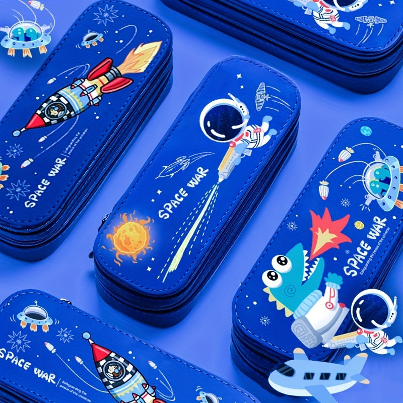 Space Dinosaur Pencil Case for Boys - Stationery Box