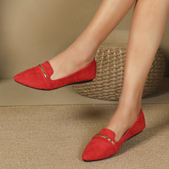 Women's Pointed Toe Ballet Flats Soft Sole Slip On Shoes Casual Walking