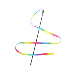 Interactive Cat Toys Wand Rainbow String Teaser