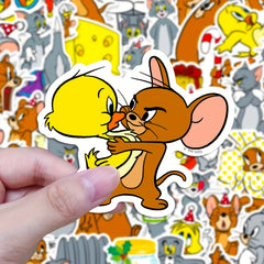 50 Cartoon Waterproof Vinyl Stickers for Water Bottles Laptop Phone Case Guit