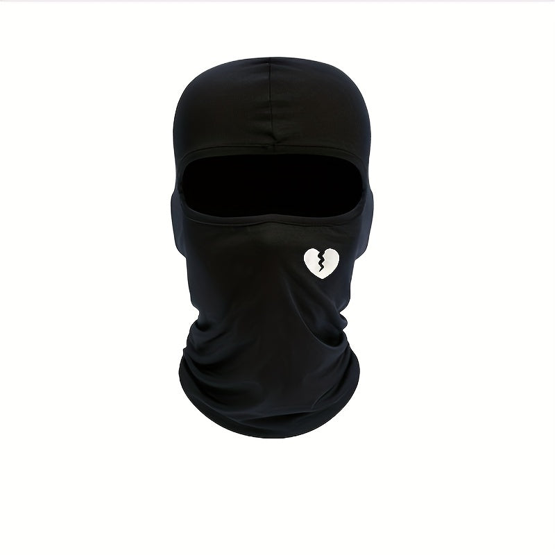 Heartbreak Pattern Print Cycling Pullover Hat