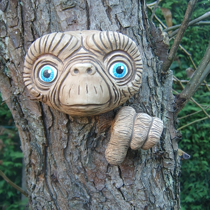 ET Alien Outdoor Wall Tree Hanging Decor Resin Crafts Ornaments