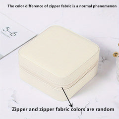 Jewelry Storage Case Portable Zipper Organizer Box