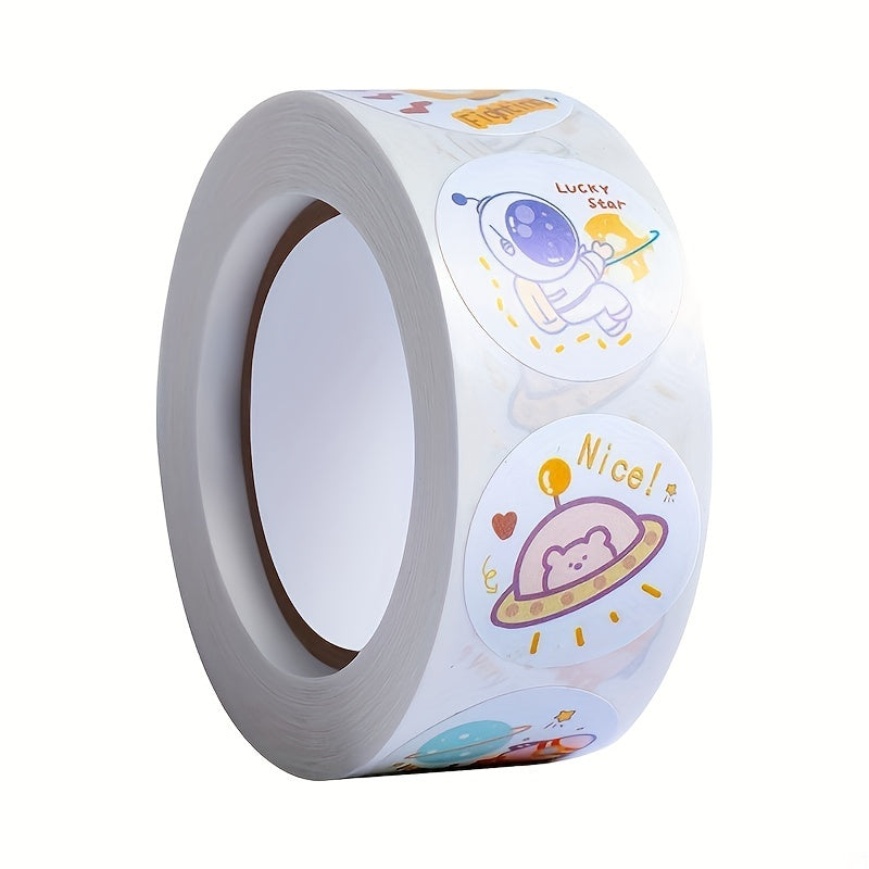 500 Astronaut Stickers DIY Scrapbook Diary School Supplies