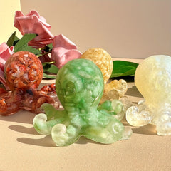 Octopus Crystal Ornament for Aquarium and Garden Decor