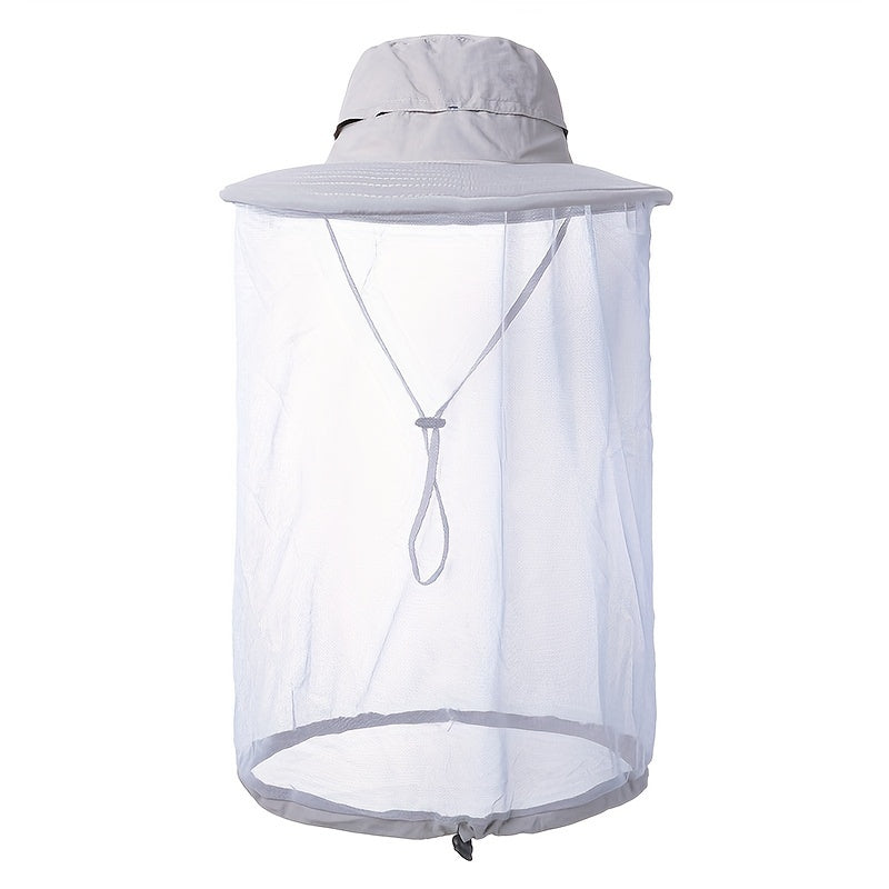 Mosquito Head Net Hat for Fishing Hiking Travel Outdoor Sun Hat