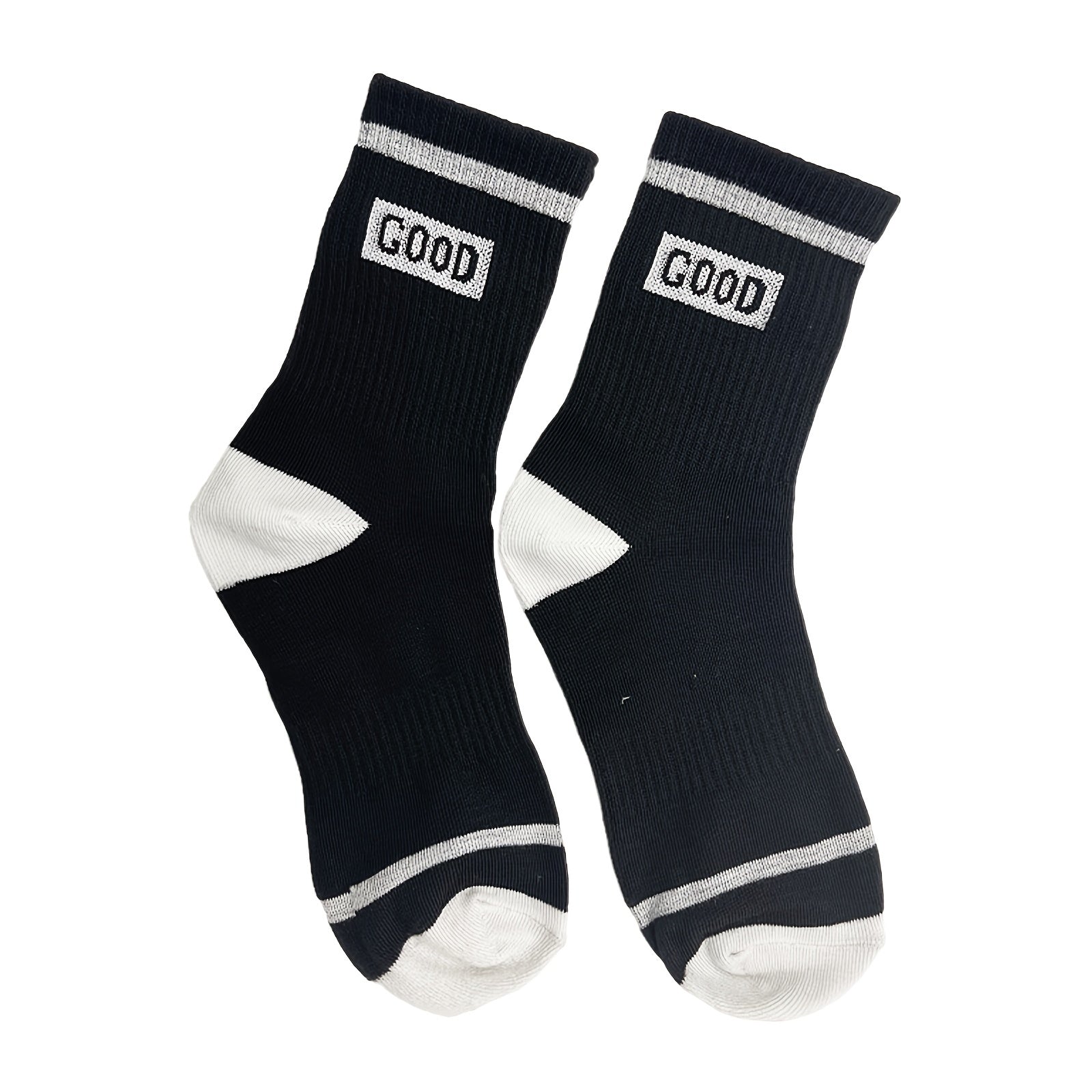Breathable Striped Crew Socks Women's Stockings