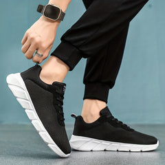 Men's Lace Up Running Shoes Comfy Breathable Durable Non Slip Sneakers
