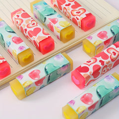 2pcs Love Pencil Erasers Fun Desk Pet Erasers
