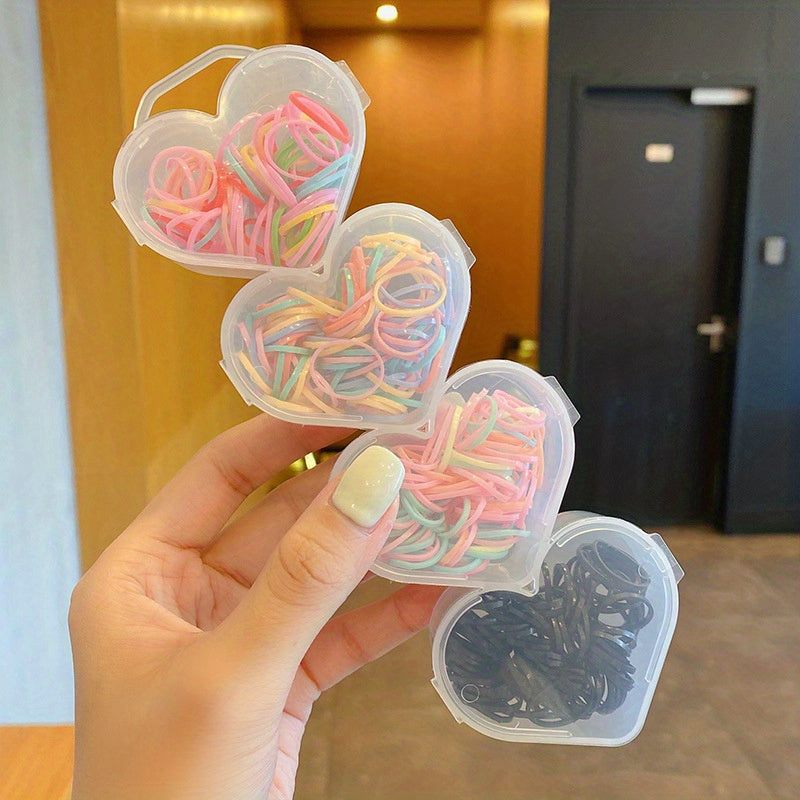 320pcs Macaron Hair Accessories Elastic Hair Tie Claw Clip