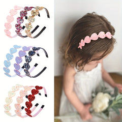 Heart Shape Mixed Headband Plastic Bundle Hairband for Baby Girls