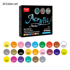 Acrylic Paint Pens Brush Marker Pen - DIY Art Making Supplies