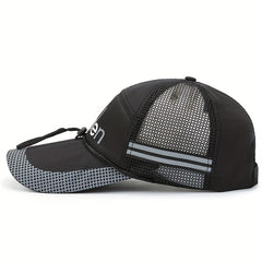 Men's Fishing Hat Peaked Cap Breathable Baseball Cap Sun Hat
