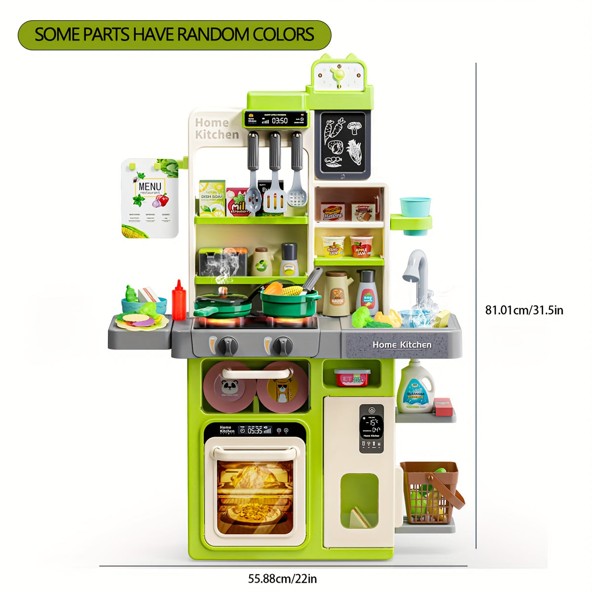 Pretend Kitchen Toys Simulated Kitchen Girl Cooking Steaming Set