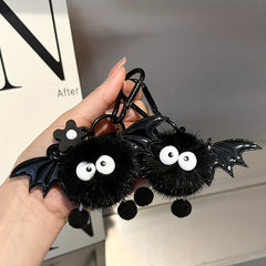 Little Devil Keychain Plush Doll Bat Keychain Halloween Accessories