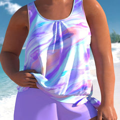  Ribbed Tie Dye Bikini Set Women's Swimsuit Two Piece Set