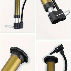Portable Basketball Pump with Storage Net Bag and Air Needle