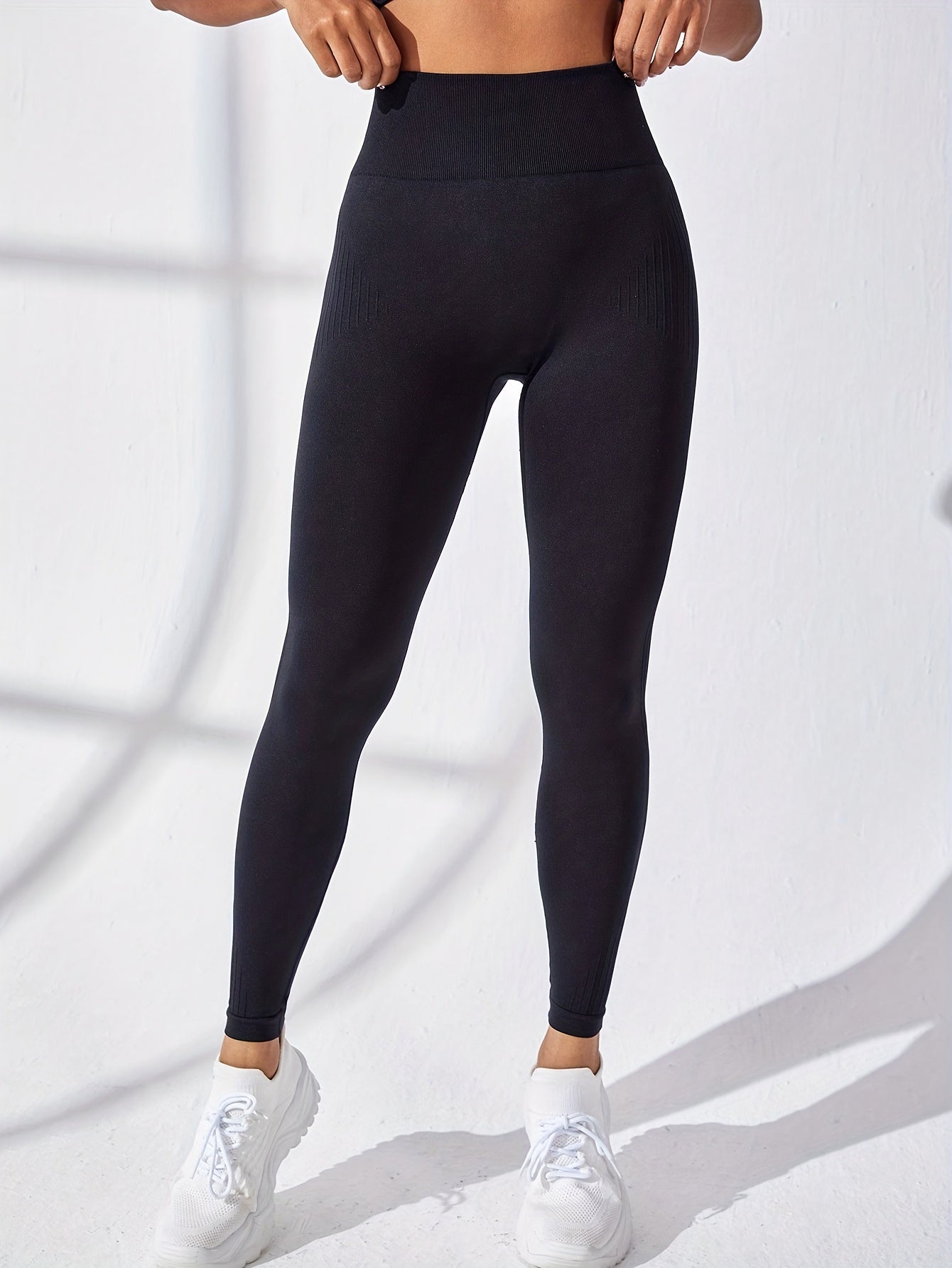 Solid Fitness Gym Sport Leggings High Waist Yoga Workout Running Tight Pants