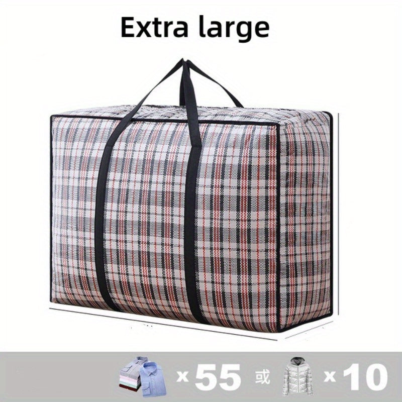 Colorblock Striped Large Capacity Bag Lightweight Reusable