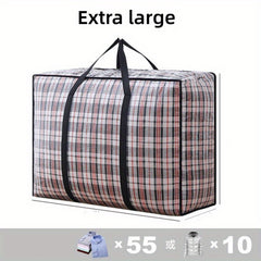 Colorblock Striped Large Capacity Bag Lightweight Reusable