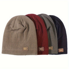 Fleece Knitted Hat Ear Protection Hat for Outdoor Activities