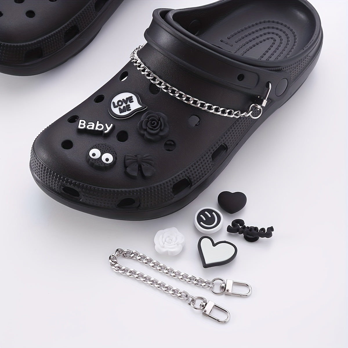 12pcs Cartoon Shoe Charm Sandal Slipper Buckle Set