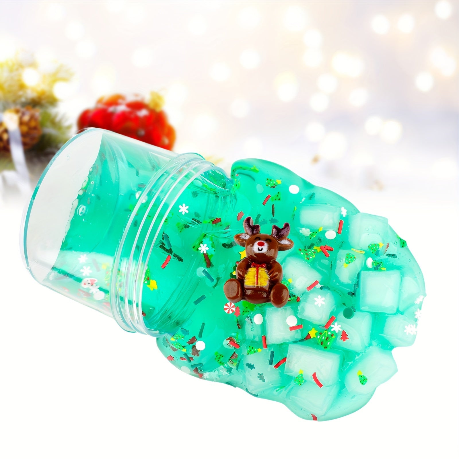 Christmas Butter Slime Soft Stretch Jelly Cube Slime for Party Favor