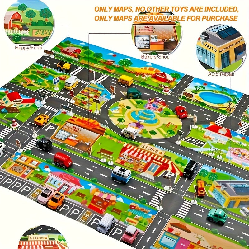 City Playhouse Adventure Map Toy Set for Kids