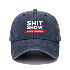 Vintage Letter Printed Baseball Cap Distressed Dad Hat Hip Hop Sun Hats