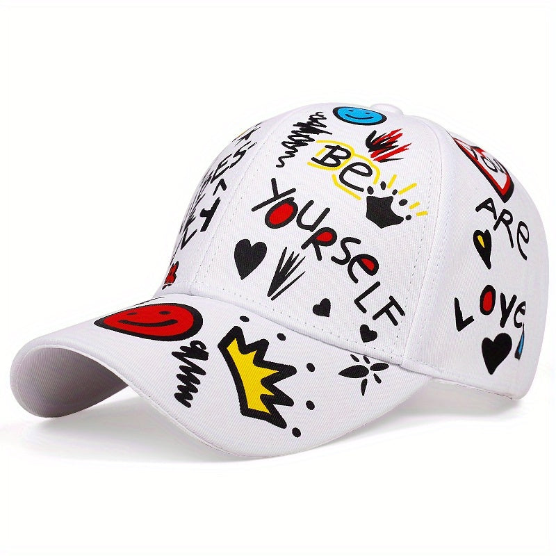 Graffiti Print Hip Hop Baseball Cap Sun Hat Unisex
