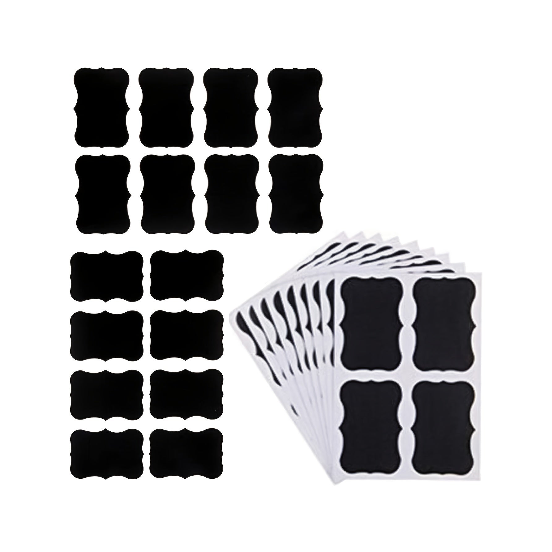 5pcs Blackboard Label Reusable Sticker for Can and Box