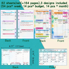 A6 Planner Refill Inserts Double Sided Budgeting Bill Saving & Organization