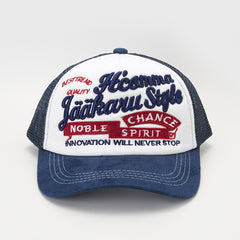 Embroidery Block Baseball Cap Mesh Adjustable Sun Hat Unisex Sports Hats
