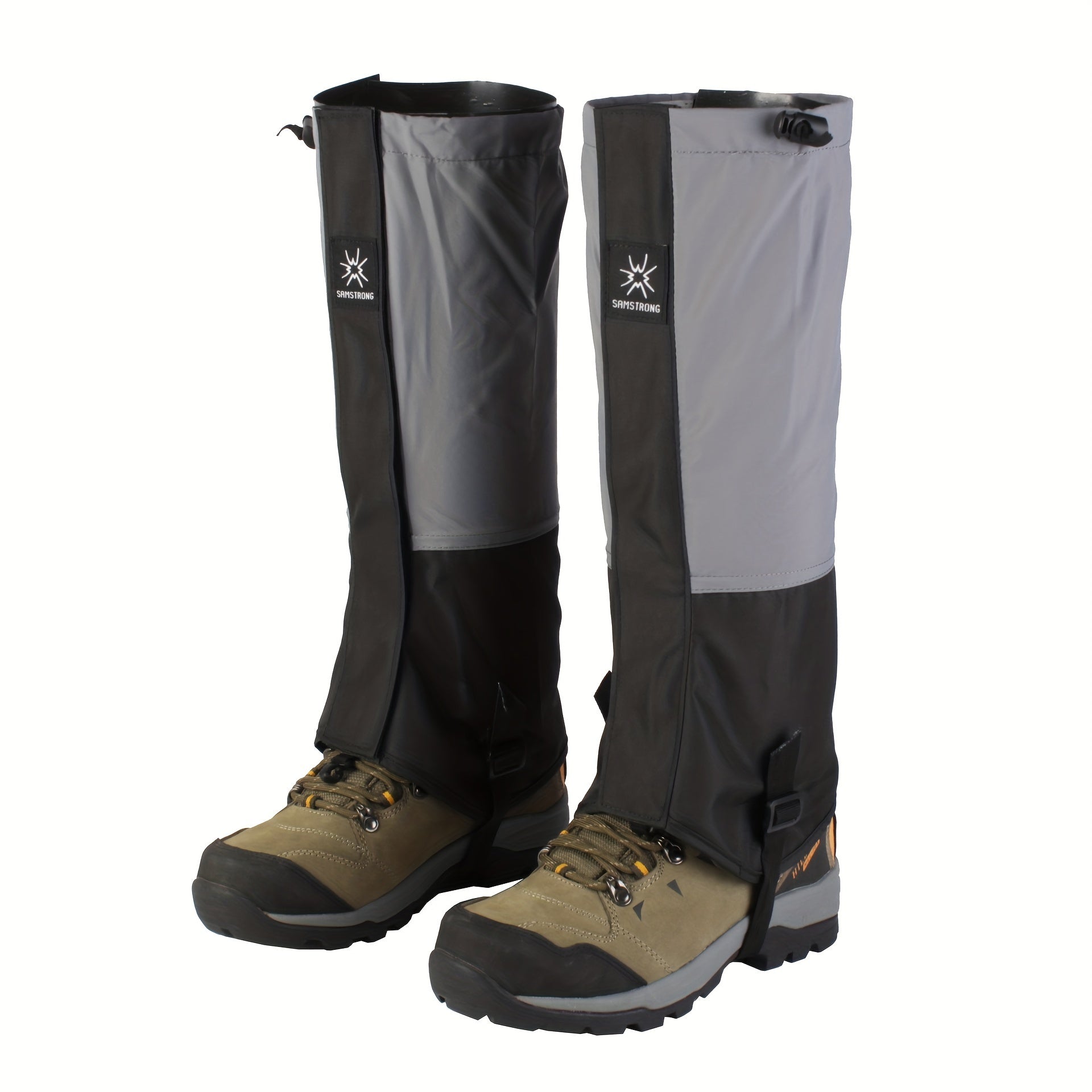 2PCS Waterproof Leg Gaiters for Hiking Walking Camping Climbing