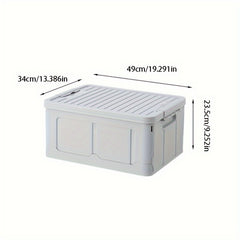 38L Foldable Storage Bin Plastic Dormitory Snack Toy Storage Box