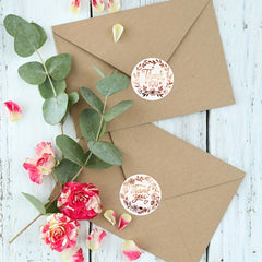 500 Thank You Business Sealing Labels, 2.54 cm Roll