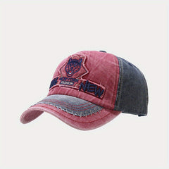 Splicing Patch Husky Hat Baseball Cap Anti-sunshade Cap