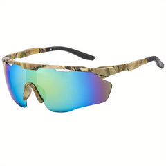 Y2K Sports Sunglasses Windproof Wrap Around Semi Rimless UV400