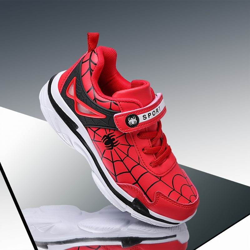 Boy's Running Shoes Hook Loop Fastener Comfy Breathable Sneakers