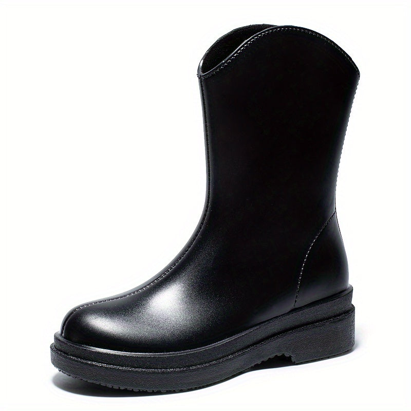 Women's Anti skid Rain Boots Slip On Waterproof Shoes