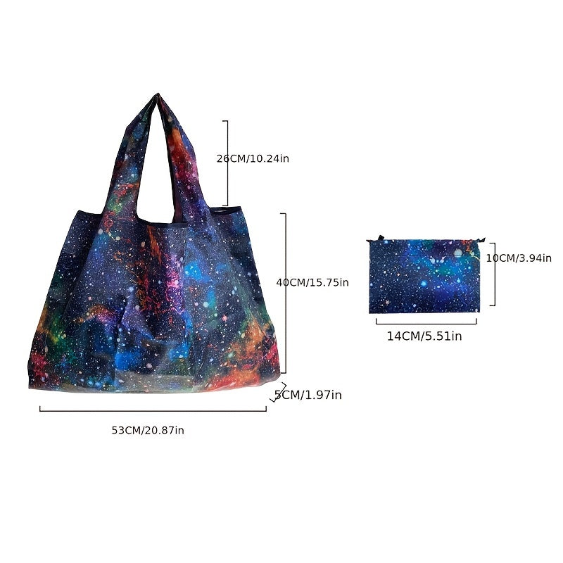Cartoon Grocery Bags Large Capacity Foldable Washable Eco-Friendly