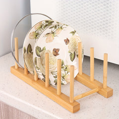 Insulated Bamboo Drain Tray Holder for Tea Cakes & Kitchen Supplies