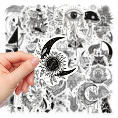 50pcs Retro Totem Graffiti Stickers Waterproof Creative DIY for Students